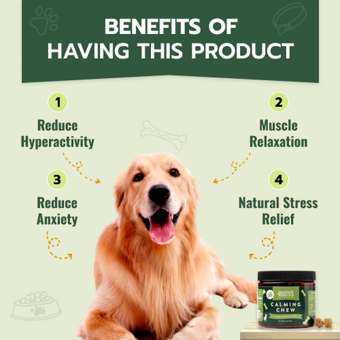 All-Natural Calming Chew For Dogs (NO CBD)