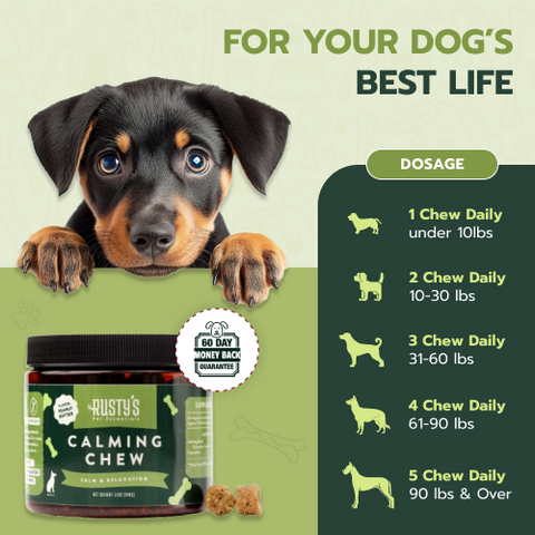 All-Natural Calming Chew For Dogs (NO CBD)